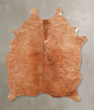 Solid Brown Cowhide Rug #A34836