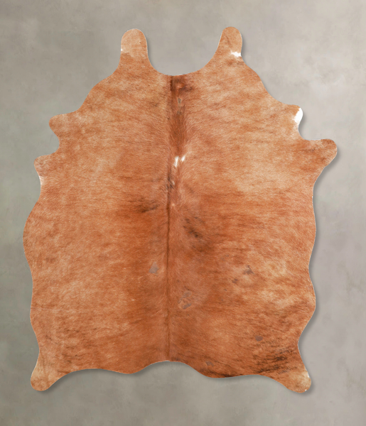Solid Brown Cowhide Rug #A34836