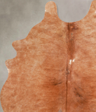 Solid Brown Cowhide Rug #A34836