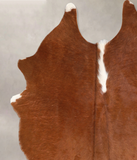 Solid Brown Cowhide Rug #A34898