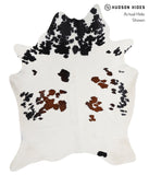 Chocolate and White Cowhide Rug #A3490