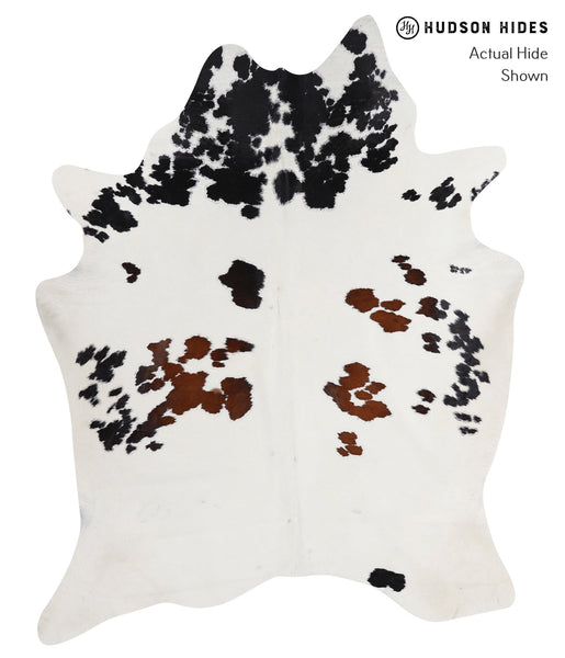 Chocolate and White Cowhide Rug #A3490