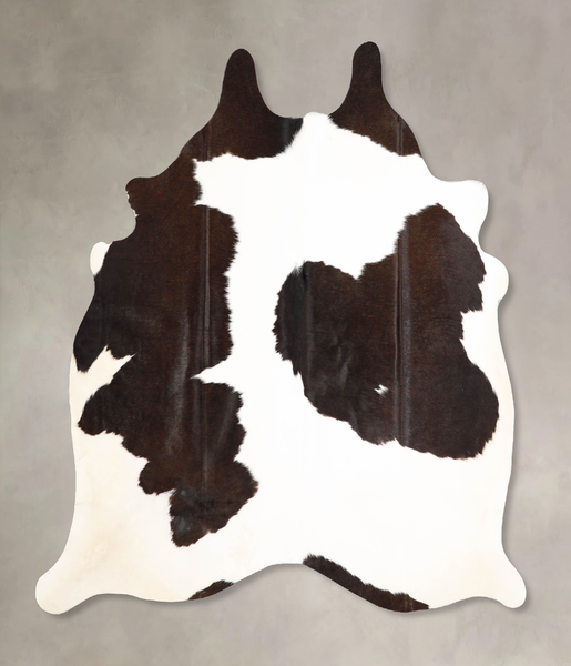 Chocolate and White Cowhide Rug #A34937