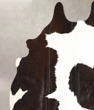 Chocolate and White Cowhide Rug #A34937