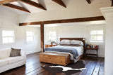 Chocolate and White Cowhide Rug #A34979