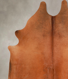 Solid Brown Cowhide Rug #A35035