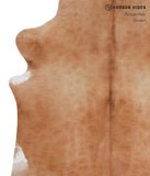 Solid Brown Cowhide Rug #A3504
