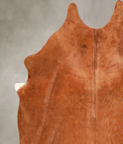 Solid Brown Cowhide Rug #A35060