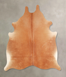 Solid Brown Cowhide Rug #A35062
