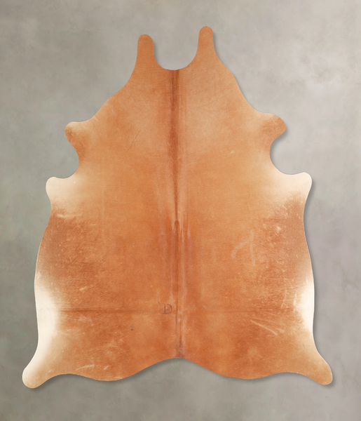 Solid Brown Cowhide Rug #A35062