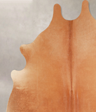 Solid Brown Cowhide Rug #A35062