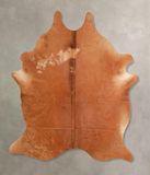 Solid Brown Cowhide Rug #A35063