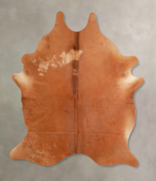 Solid Brown Cowhide Rug #A35063