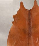 Solid Brown Cowhide Rug #A35073