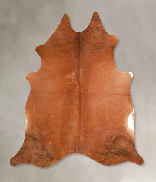 Solid Brown Cowhide Rug #A35151