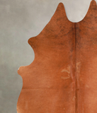 Solid Brown Cowhide Rug #A35151