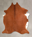 Solid Brown Cowhide Rug #A35152