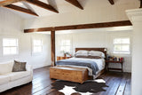 Chocolate and White Cowhide Rug #A35169