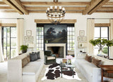 Chocolate and White Cowhide Rug #A35247