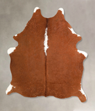 Brown and White Regular Cowhide Rug #A35296
