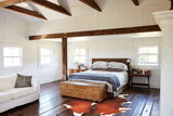 Brown and White Regular Cowhide Rug #A35321