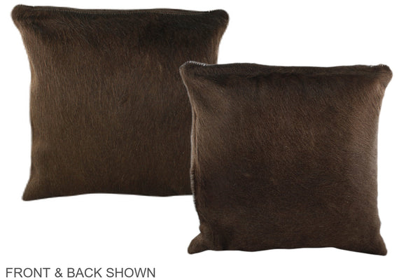Chocolate Cowhide Pillow #A35356