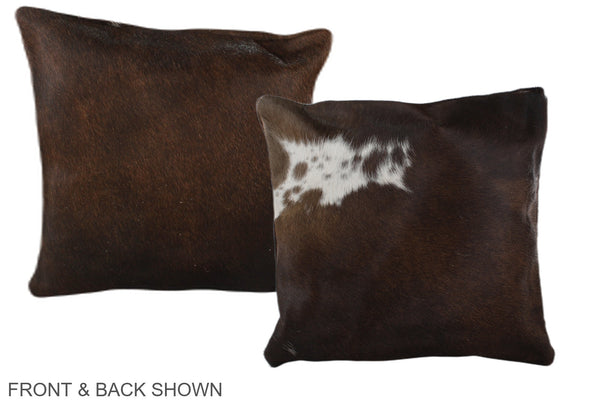 Chocolate Cowhide Pillow #A35379