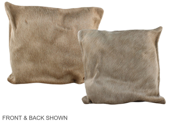 Champagne Cowhide Pillow #A35387