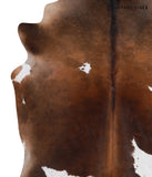 Chocolate and White Cowhide Rug #A3539