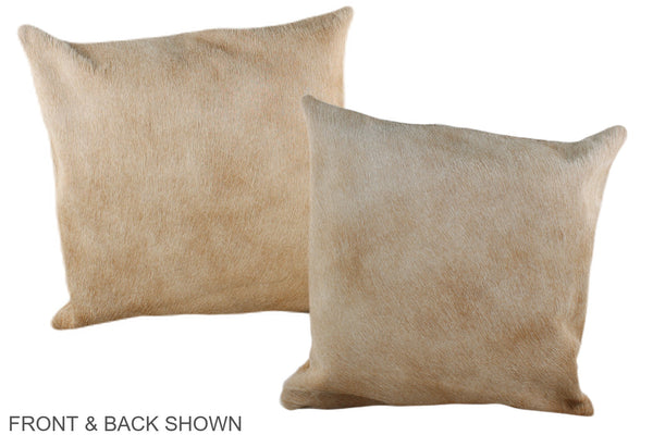 Beige Cowhide Pillow #A35467