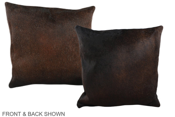 Chocolate Cowhide Pillow #A35476