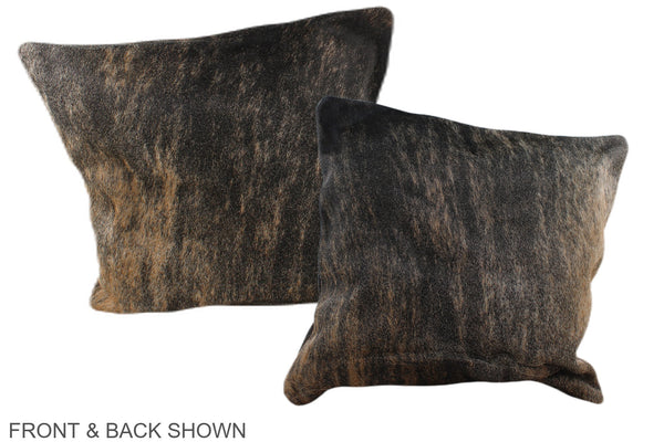 Dark Brindle Cowhide Pillow #A35634