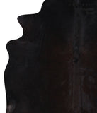 Solid Black Cowhide Rug #A3565