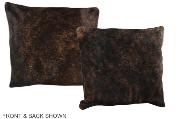 Dark Brindle Cowhide Pillow #A35719