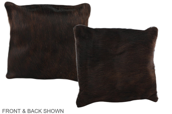 Dark Brindle Cowhide Pillow #A35729