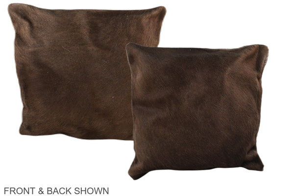 Chocolate Cowhide Pillow #A35735