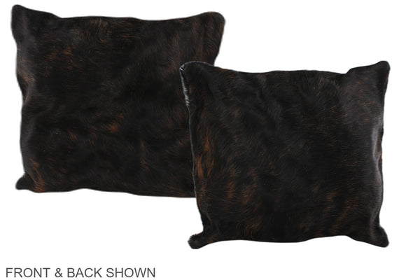 Dark Brindle Cowhide Pillow #A35748