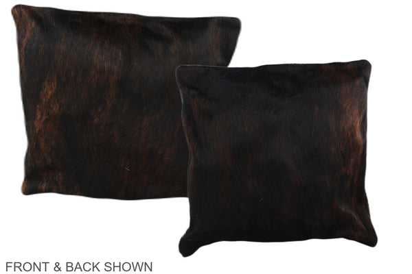 Dark Brindle Cowhide Pillow #A35767