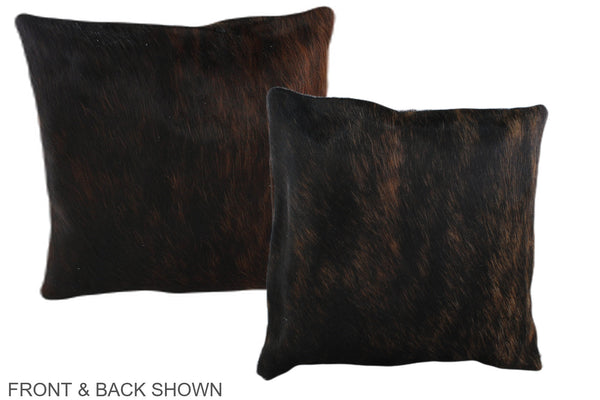Dark Brindle Cowhide Pillow #A35780