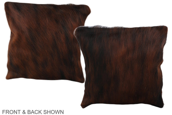 Dark Brindle Cowhide Pillow #A35842