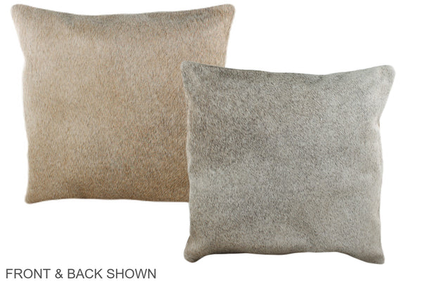 Grey Cowhide Pillow #A35861