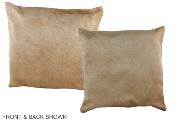 Beige Cowhide Pillow #A35875