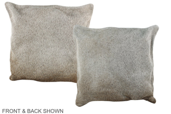 Grey Cowhide Pillow #A35905