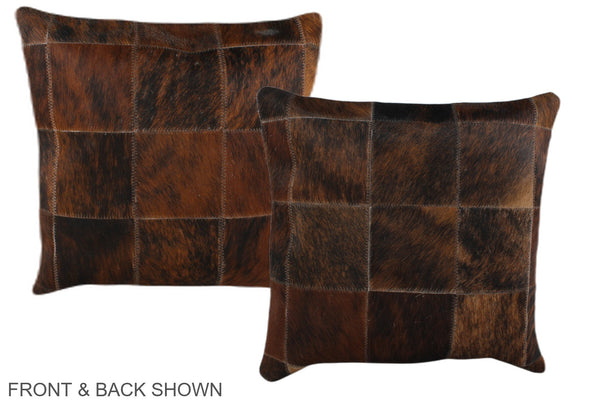 Patchwork Cowhide Pillow #A35913