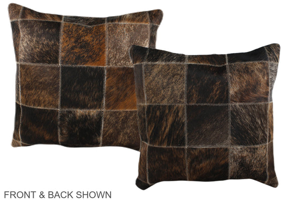 Patchwork Cowhide Pillow #A35917
