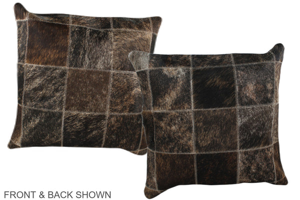 Patchwork Cowhide Pillow #A35955