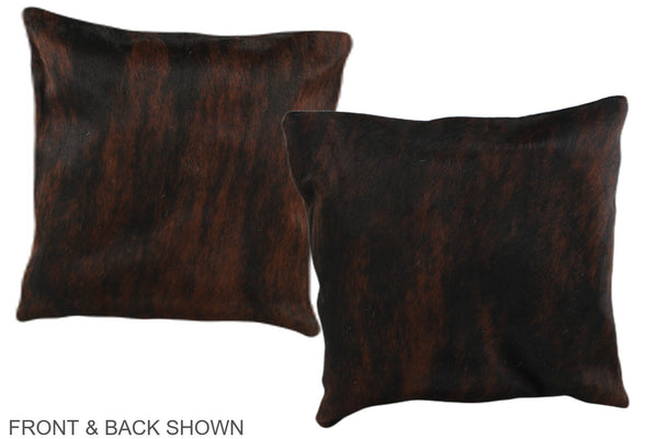 Dark Brindle Cowhide Pillow #A35998