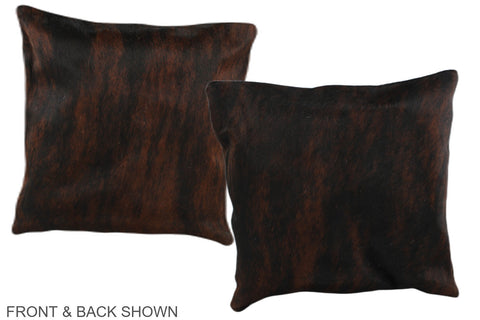 Dark Brindle Cowhide Pillow #A35998