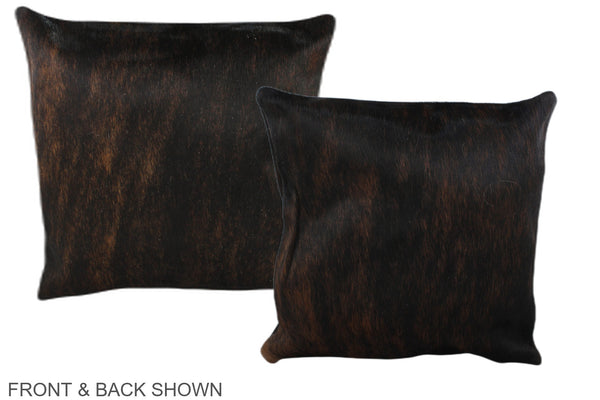 Dark Brindle Cowhide Pillow #A36035