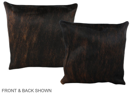 Dark Brindle Cowhide Pillow #A36035